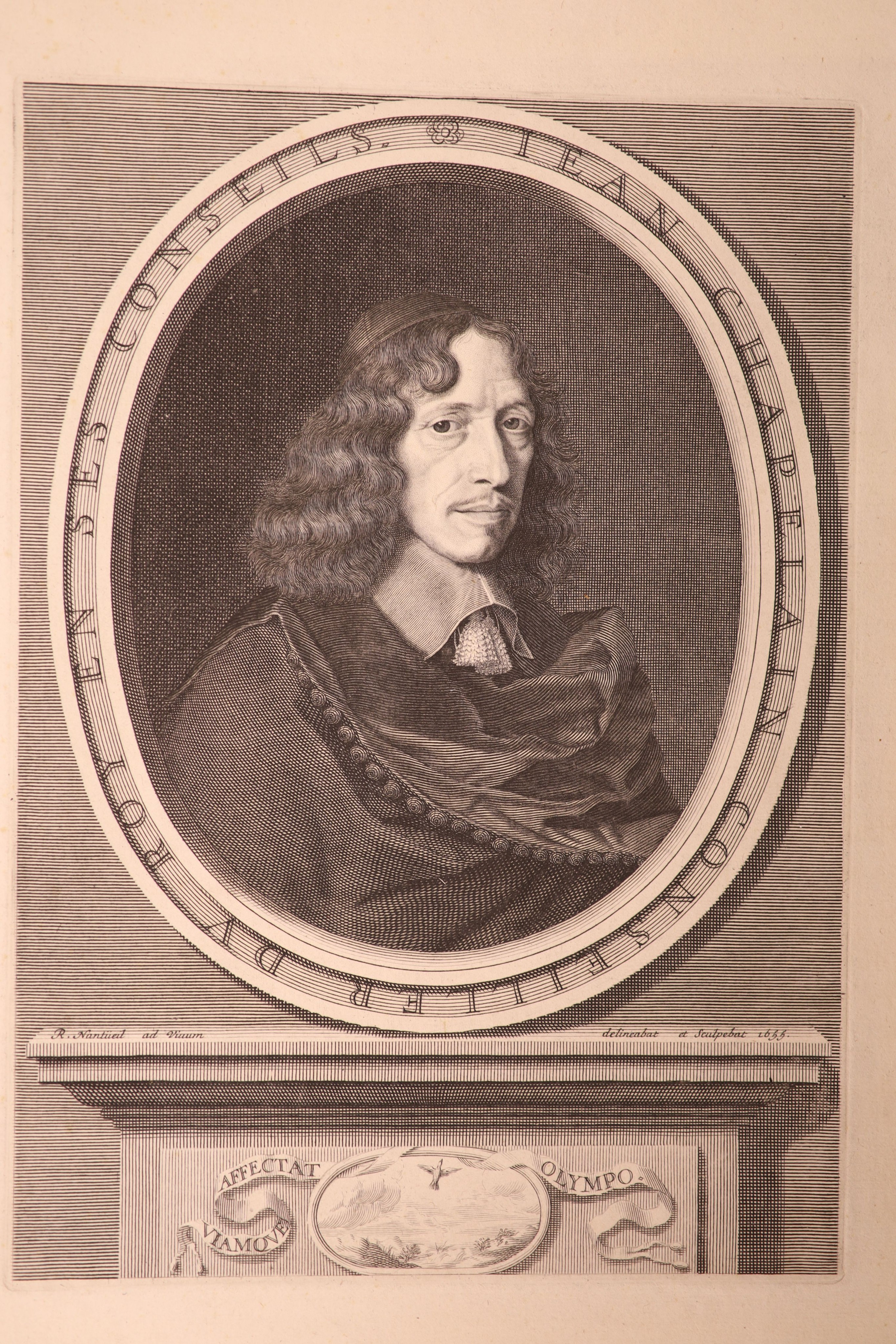 Robert Nanteuil, set of 8 engravings, portraits, 35 x 27cm, and three similar smaller engravings, all unframed.